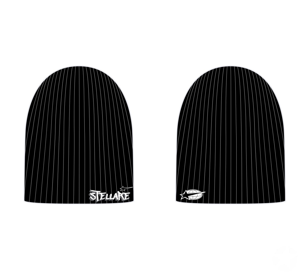 black stellare beanie