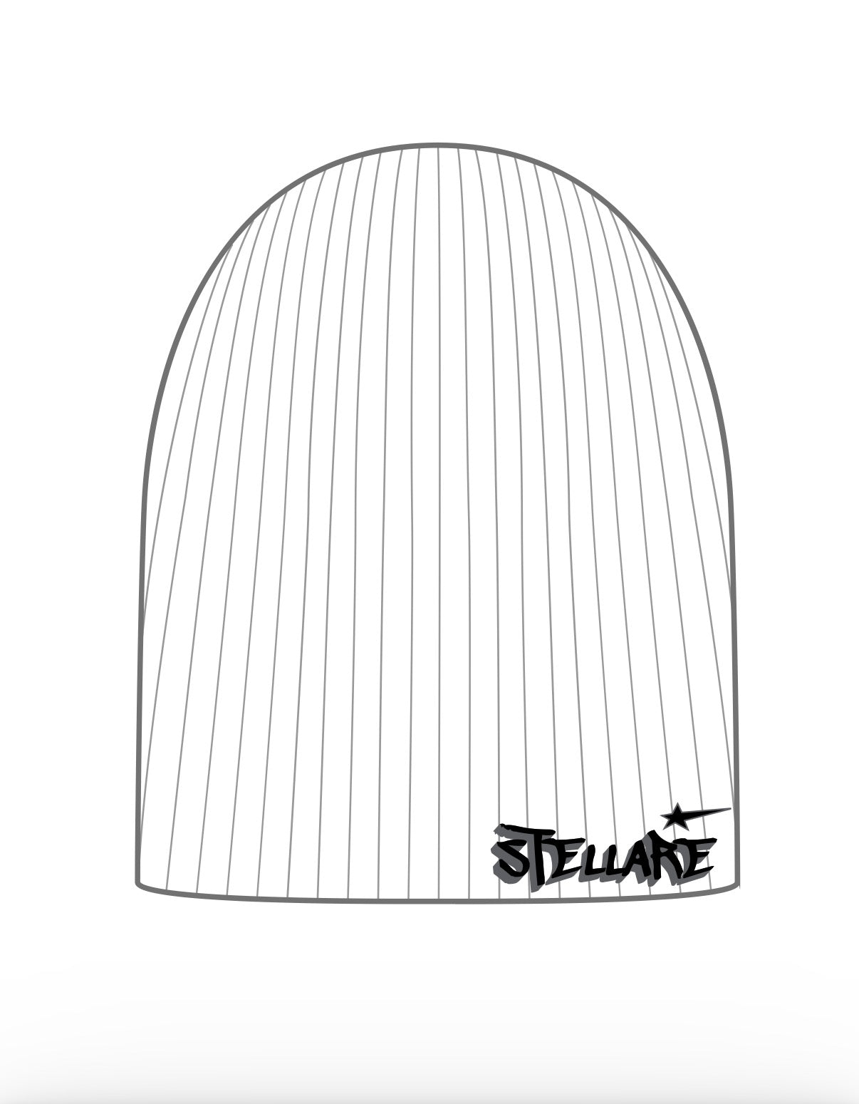 white stellare beanie