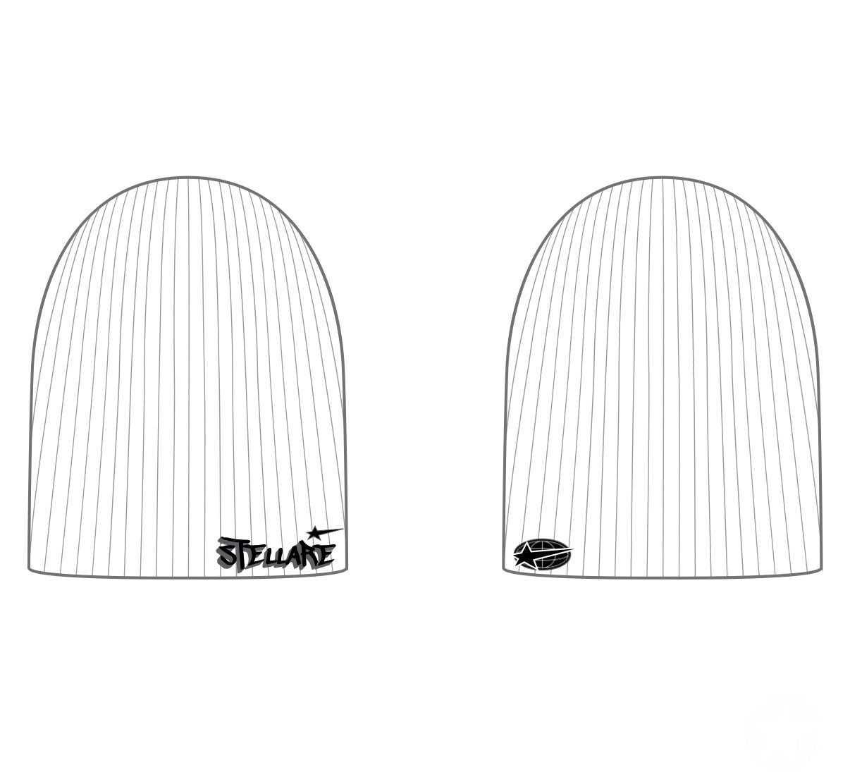 white stellare beanie